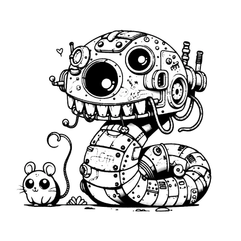 Mechanical snake and mouse friend