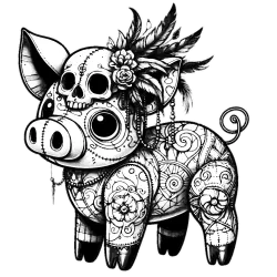 Beargoyle Pig #0336