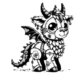 Patchwork Gargoyle Llama