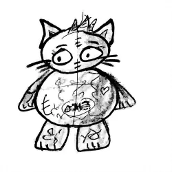 Sketch of a cat, kind of