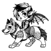 Boygoyle and Dog #1254