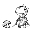 Beargoyle Dino & Mushroom #2012